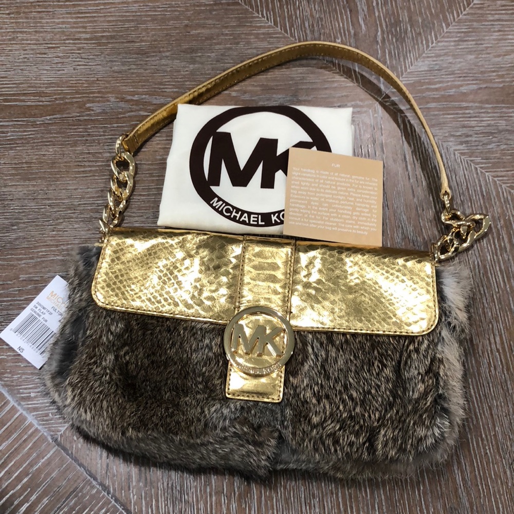 Michael Kors Genuine Fur Handbag NWT